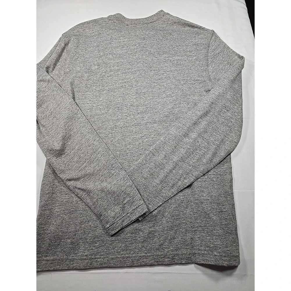 Polo Country Ralph Lauren Mens L/S Gray Medium Henley Shirt Logo Classic Fit nwt